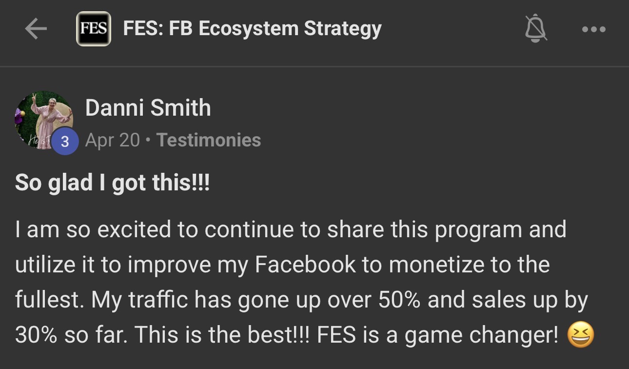 Real FES student testimonial 7