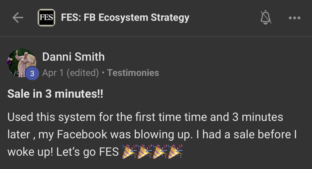 Real FES student testimonial 2