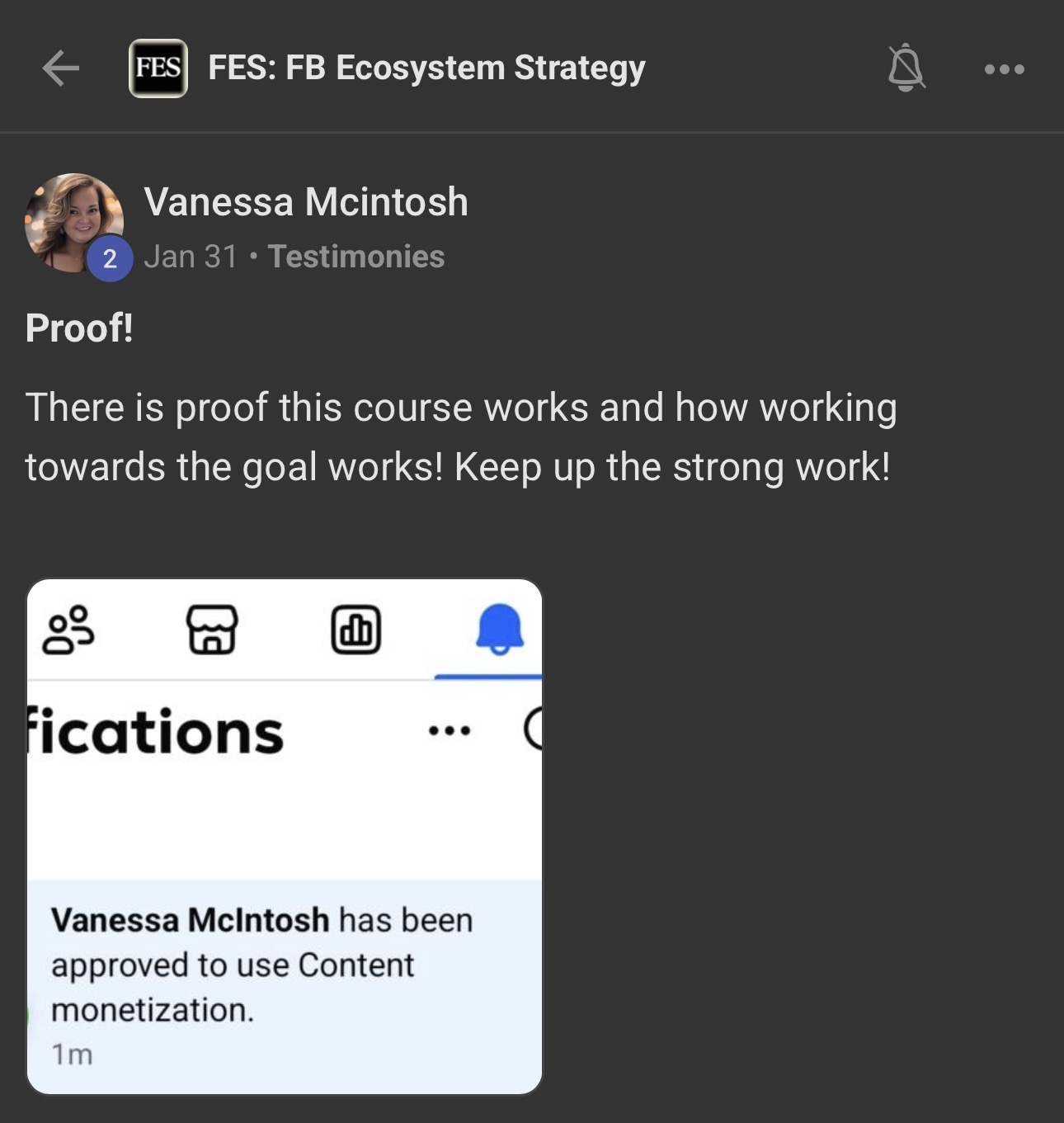 Real FES student testimonial 4